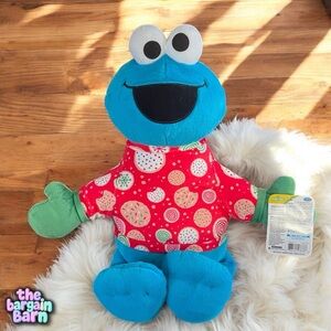 Sesame Street NWT Cookie Monster Holiday 19.5” Plush Toy